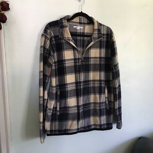 Plaid Fleece Pullover